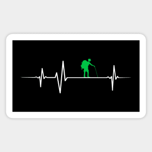 Heartbeat - Hiking Sticker